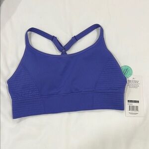 Marika (M) Purple Seamless Racerback Sports Bra